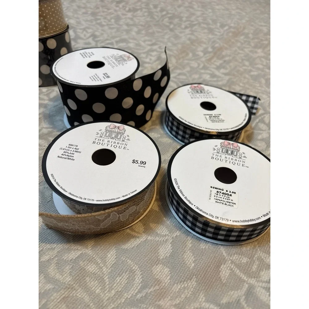 Spools of Ribbon (Lot of‎ 8)